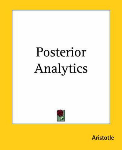 Cover image for Posterior Analytics