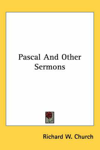 Cover image for Pascal and Other Sermons