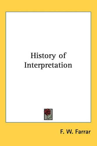 Cover image for History of Interpretation