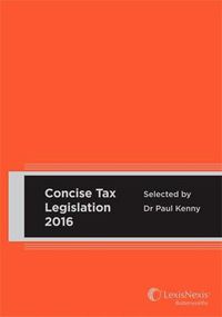 Cover image for Concise Tax Legislation 2016