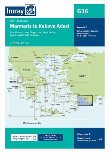 Cover image for Imray Chart G36 Turkey - South Coast: Marmaris to Kekova Adasi