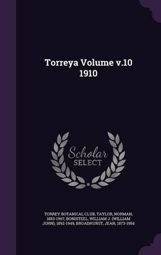 Cover image for Torreya Volume V.10 1910