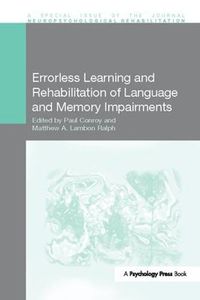 Cover image for Errorless Learning and Rehabilitation of Language and Memory Impairments