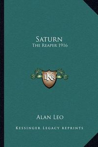 Cover image for Saturn: The Reaper 1916
