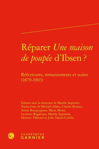 Cover image for Reparer Une Maison de Poupee d'Ibsen ?