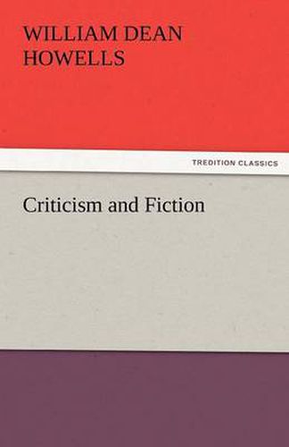 Cover image for Criticism and Fiction