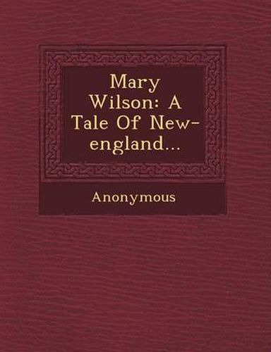 Cover image for Mary Wilson: A Tale of New-England...