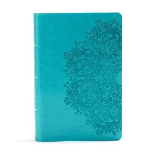 Cover image for KJV Large Print Personal Size Reference Bible, Teal Leathertouch Indexed
