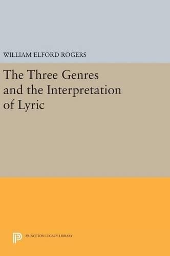 Cover image for The Three Genres and the Interpretation of Lyric