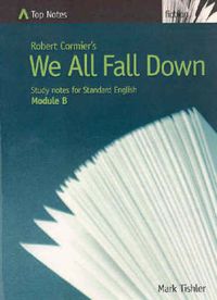 Cover image for Robert Cormier's  We All Fall Down: Study Notes for Standard English - Module B