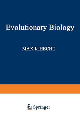 Cover image for Evolutionary Biology: Volume 21