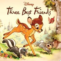 Cover image for Three Best Friends (Disney: Deluxe Board Book)