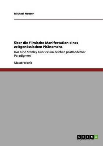 Cover image for UEber die filmische Manifestation eines zeitgenoessischen Phanomens