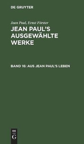 Aus Jean Paul's Leben