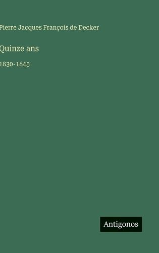 Cover image for Quinze ans