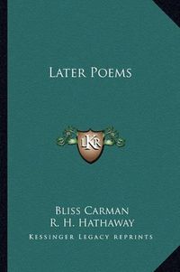 Cover image for Later Poems