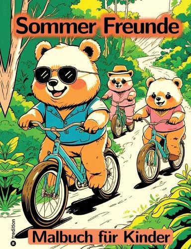 Cover image for Sommer Malbuch fuer Kinder - Freunde Malbuch - Abenteuer Malbuch