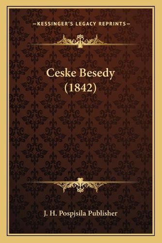 Cover image for Ceske Besedy (1842)
