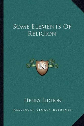 Cover image for Some Elements of Religion