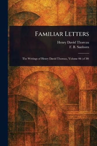 Cover image for Familiar Letters