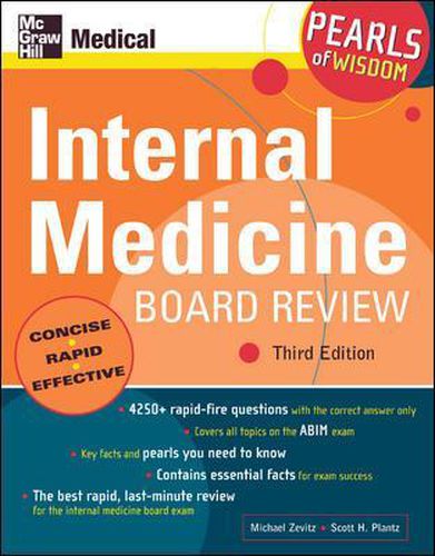 Cover image for Internal Medicine Board Review: Pearls of Wisdom, Third Edition