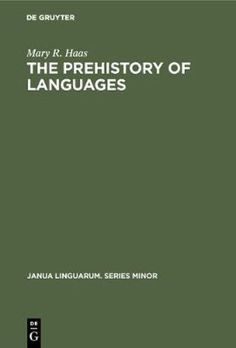 Cover image for The Prehistory of Languages