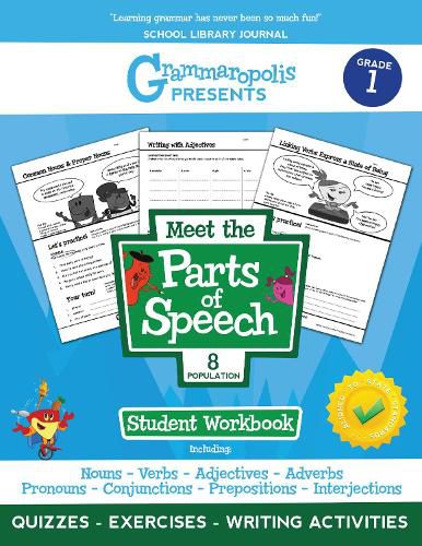 Cover image for The Parts of Speech Workbook, Grade 1