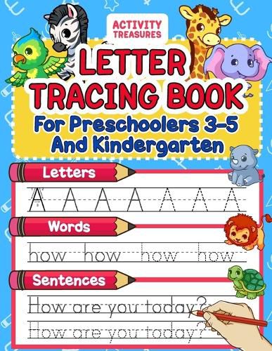 Cover image for Letter Tracing Book For Preschoolers 3-5 And Kindergarten