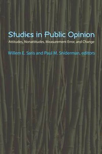 Cover image for Studies in Public Opinion: Attitudes, Nonattitudes, Measurement Error, and Change