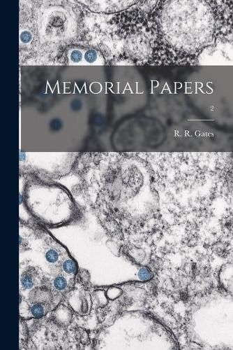 Cover image for Memorial Papers; 2