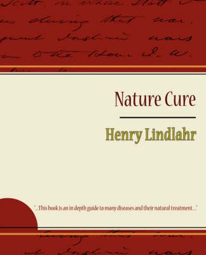 Cover image for Nature Cure - Henry Lindlahr