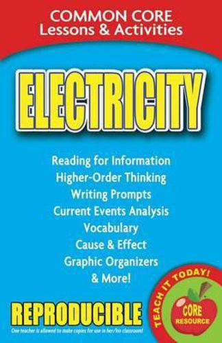 Cover image for Electricity: Common Core Lessons & Activities