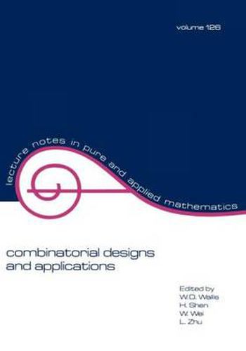 Cover image for Combinatorial Designs and Applications