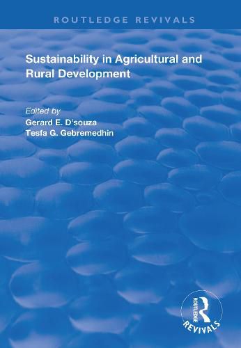 Cover image for Sustainability in Agricultural and Rural Development