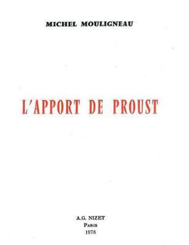 Cover image for L' Apport de Proust