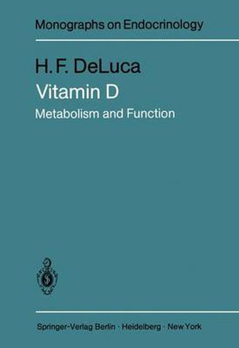 Cover image for Vitamin D: Metabolism and Function