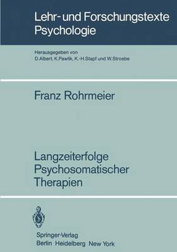 Cover image for Langzeiterfolge Psychosomatischer Therapien