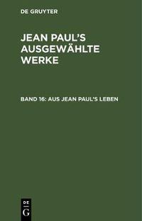 Cover image for Aus Jean Paul's Leben