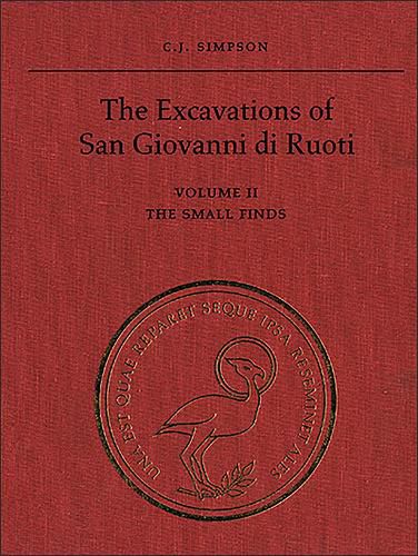 Cover image for The Excavations of San Giovanni di Ruoti