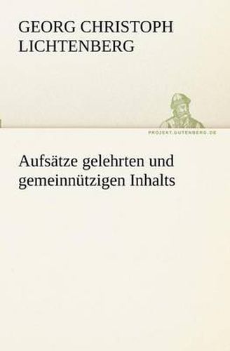 Cover image for Aufsatze gelehrten und gemeinnutzigen Inhalts