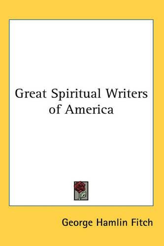 Cover image for Great Spiritual Writers of America