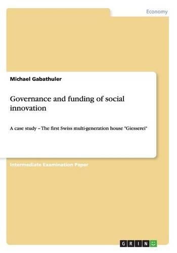 Cover image for Governance and Funding of Social Innovation