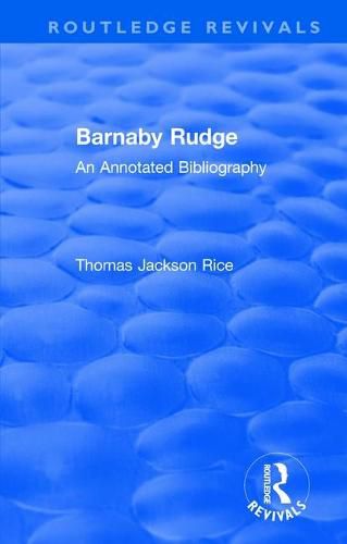 Barnaby Rudge: An Annotated Bibliography