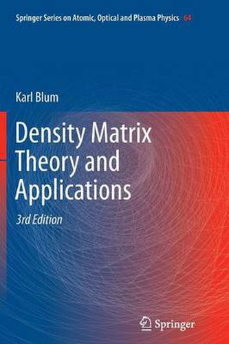 Cover image for Density Matrix Theory and Applications