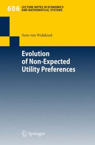 Cover image for Evolution of Non-Expected Utility Preferences