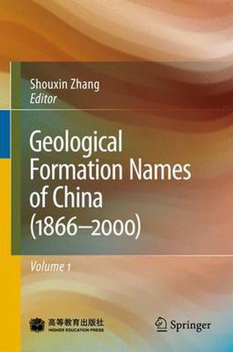 Cover image for Geological Formation Names of China (1866-2000)