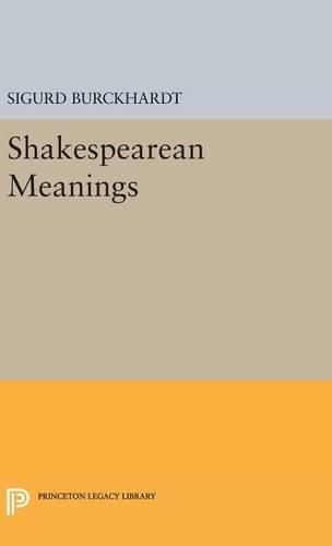 Cover image for Shakespearean Meanings