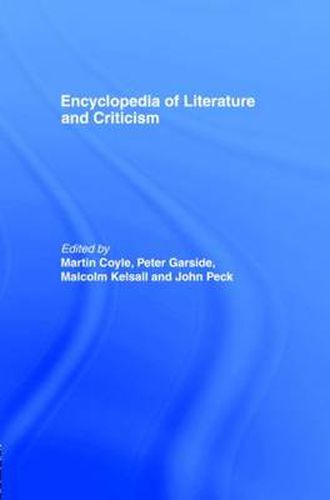 Cover image for Encyclopedia of Literature and Criticism