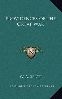 Cover image for Providences of the Great War