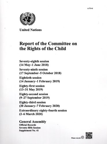 Report of the Committee on the Rights of the Child: Seventy-fifth Session